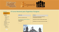 Desktop Screenshot of cursonacionalorganistasliturgicos.es